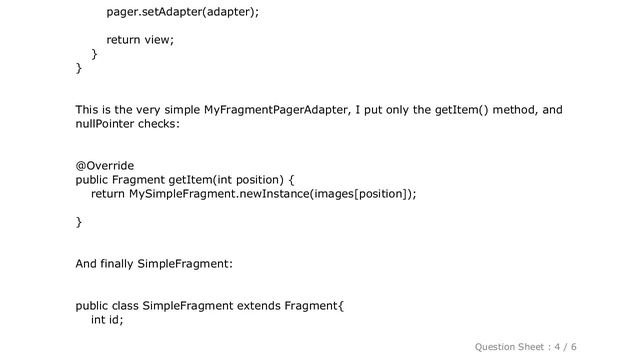 Android : ViewPager + FragmentPagerAdapter inside a DialogFragment gets "IllegalArgumentException:N смотреть онлайн