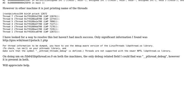 Unix & Linux: pstack not printing stack output смотреть онлайн