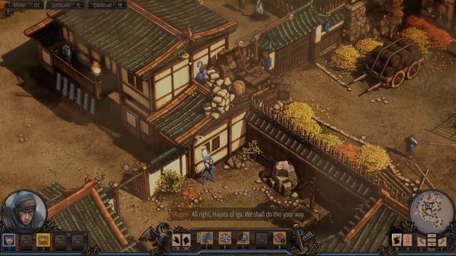 Shadow Tactics Blade of the Shogun Gameplay All Badge Mission 1 Osaka Castle Part 1 смотреть онлайн