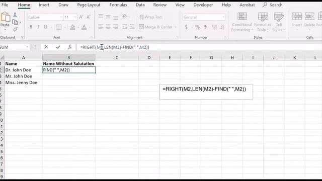 How to Quickly and Automatically Remove Salutation (Dr., Mr. Mrs. etc.) from a Name in Windows Exce смотреть онлайн