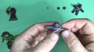 Лепим простых солдатиков из пластилина / Лепим лучника / How to make simple plasticine soldiers
