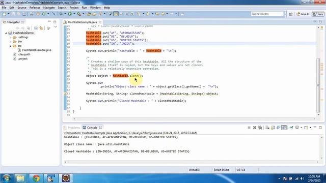 How to clone the Hashtable? | Hashtable (Clone) | Java Collection Framework смотреть онлайн