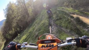 Покатушки на КТМ Ехс 125 по Рахівських горах в КАРПАТАХ:)))