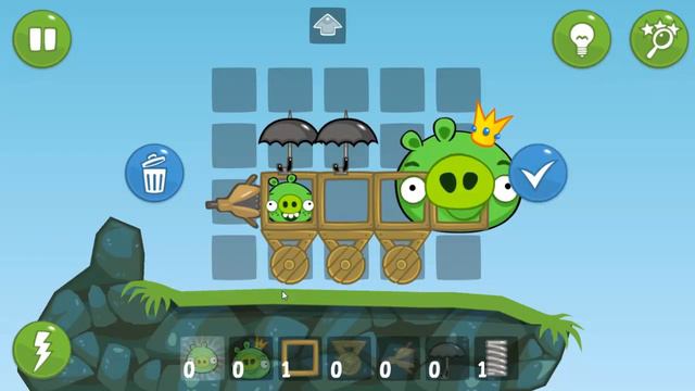 Bad Piggies прохождение 3 слишком жирный король смотреть онлайн