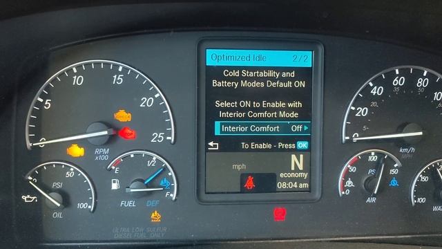 Freightliner Cascadia manual Regeneration start . смотреть онлайн