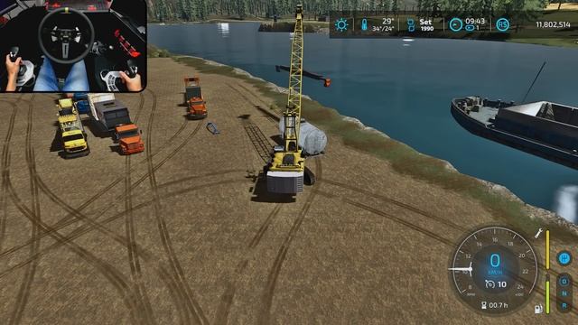 Gold Farm #04 | Transporte da planta de lavagem do navio até a mina | Farming simulator 22 смотреть онлайн