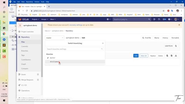 #Git #SourceTree | How to create new branch, merge code and resolve conflict between branches смотреть онлайн