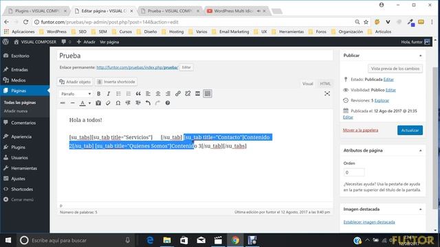 ShortCodes Ultimate Tutorial en Español para WordPress смотреть онлайн