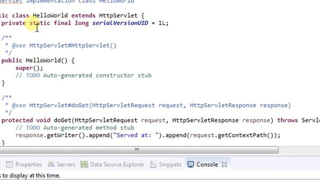 01. JSP servlet Helloworld Print смотреть онлайн