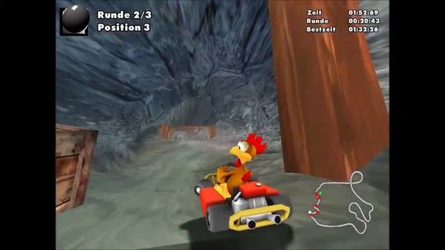 Moorhuhn Kart 2 - #6/8 Bergwerk смотреть онлайн