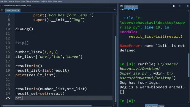 192. Super and Zip Function in Python with Example Code || Python Built-in Functions-29 смотреть онлайн