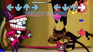 FNF Amazing Digital Circus vs Indie Cross Sings Sliced V2 | Caine & Pomni vs Cuphead FNF Mods