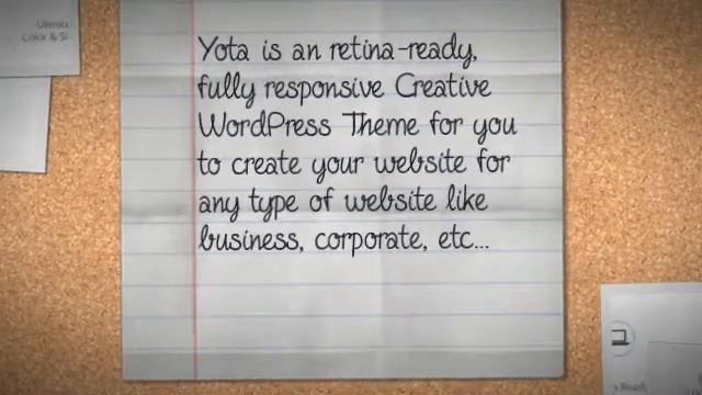 Yota – Creative WordPress Theme + Download смотреть онлайн