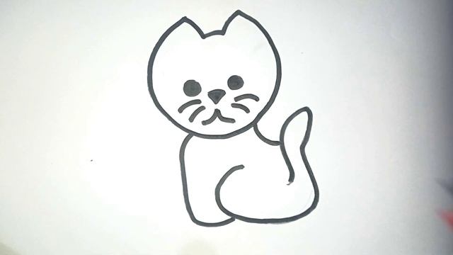 How to draw cartoon cat draw toy for kids/сурет бояу learn in toy land kid art/drawne cartoon смотреть онлайн