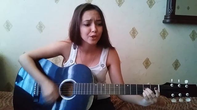 Борзыкина Ангелина. Армейская песня под гитару... смотреть онлайн