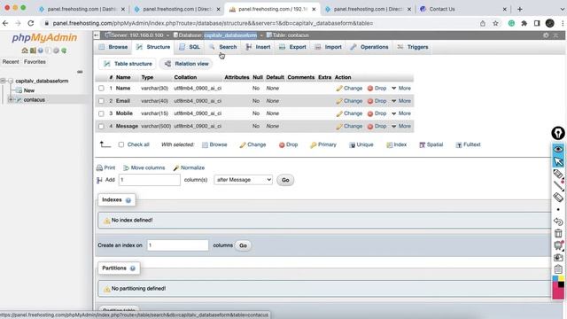 How to connect contact form to DataBase & Submit button change to please wait...(Hindi) смотреть онлайн