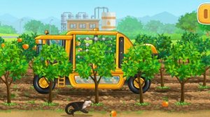Let's Play Farm land & Harvest Kids Games || Orange Farming Level-5 - By GoKids!