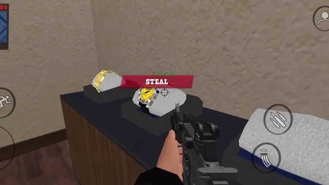 Justice Rivals 3 Cops Vs Robbers (грабим магазин часов)