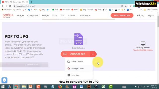 How to convert PDF to JPG Online | Sodapdf | mixmate22 смотреть онлайн