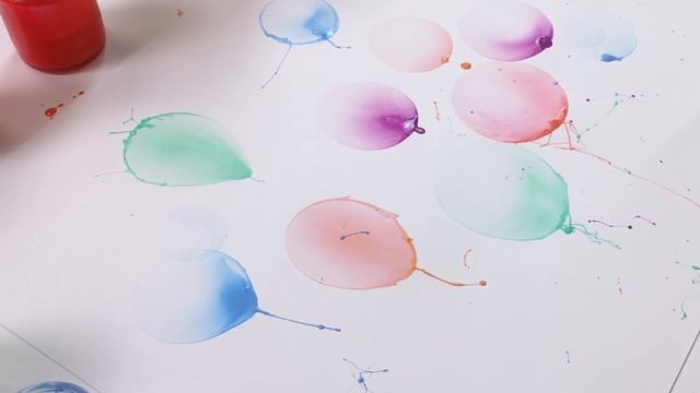 Bubble Painting Technique for Beginners | Basic Easy Paint Idea смотреть онлайн