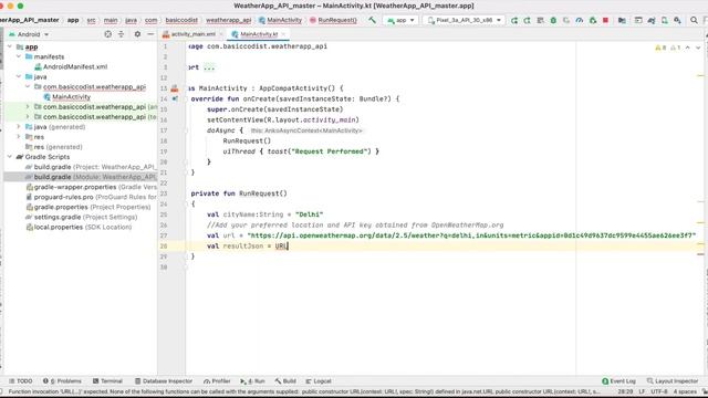 Implementing Open Weather Map API Call in Android Studio Using KOTLIN смотреть онлайн