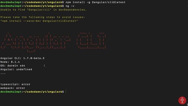 Angular 6 Tutorial 2: Setting up project using Angular CLI смотреть онлайн