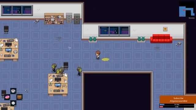 Zombie Office Politics Gameplay (PC game). смотреть онлайн
