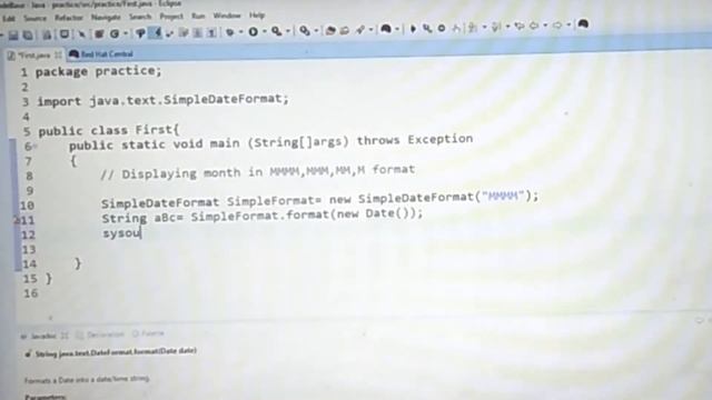 displaying month in different format Java + simple date format + three digit смотреть онлайн