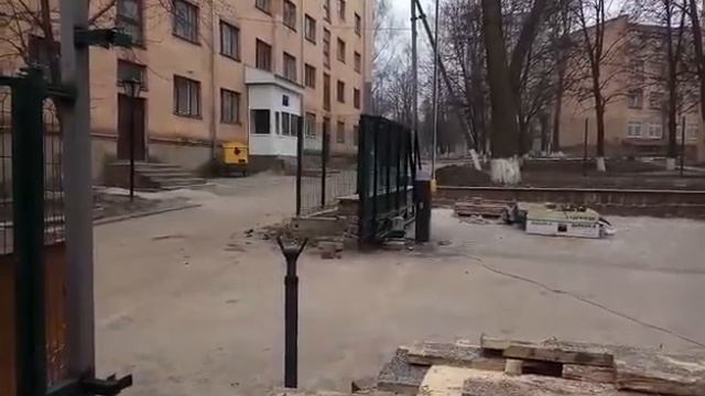 Телескопические откатные ворота уличные - Изготовление Киев, Днепр, Одесса, Харьков смотреть онлайн