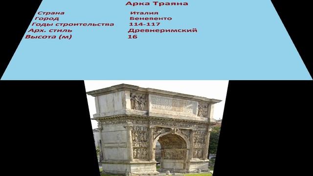 Арка Траяна (Беневенто) смотреть онлайн