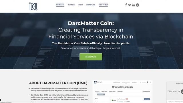 DarcMatter - Обзор ICO компании (часть 1) смотреть онлайн