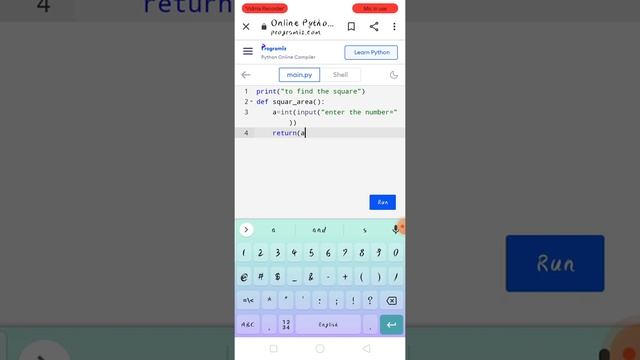To find a square root using in python program смотреть онлайн