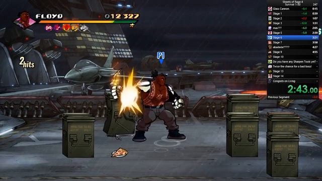 Streets of Rage 4 Survival Speedrun 1-10 Floyd 5:12 смотреть онлайн