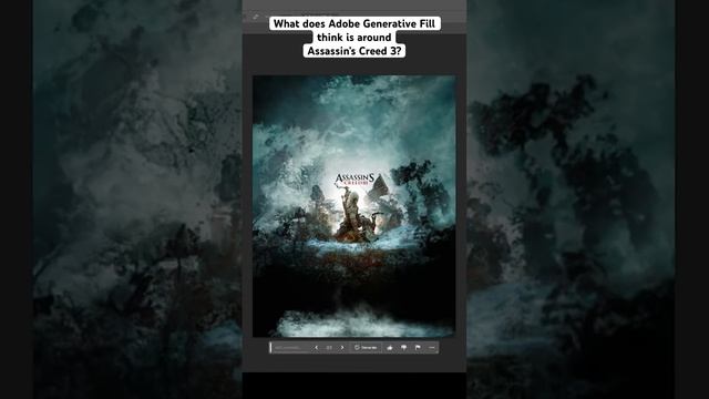 Photoshop Ai Completes: Assassin's Creed 3 Cover Art [Generative Fill]