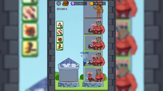 МАКСИМАЛЬНАЯ ЭВОЛЮЦИЯ МОНСТРОВ В БАШНЕ Hero Castle Wars Часть 2 смотреть онлайн