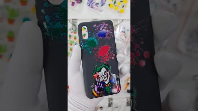 Силиконовый чехол Джокер карта с кляксой для Xiaomi Redmi 9A / Редми 9А смотреть онлайн