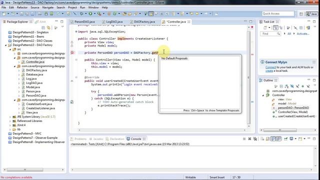 DAO Factories: Java Design Patterns Part 13 смотреть онлайн