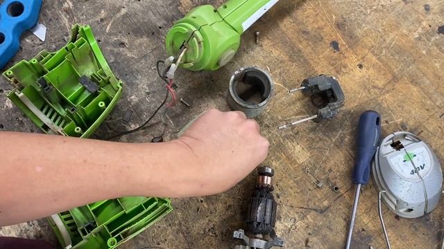 GREENWORKS CORDLESS TRIMMER REPAIR смотреть онлайн