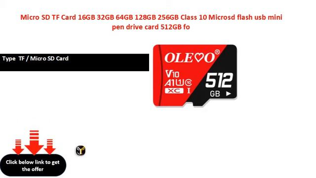 Micro SD TF Card 16GB 32GB 64GB 128GB 256GB Class 10 Microsd flash usb mini pen drive card 512GB fo смотреть онлайн
