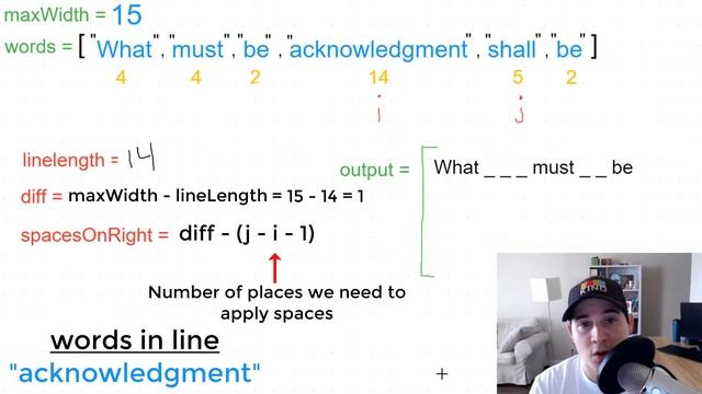Text Justification Algorithm (LeetCode) смотреть онлайн