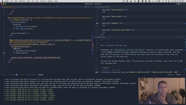 Exercism Elixir Track: Library Fees (Dates and Time) смотреть онлайн