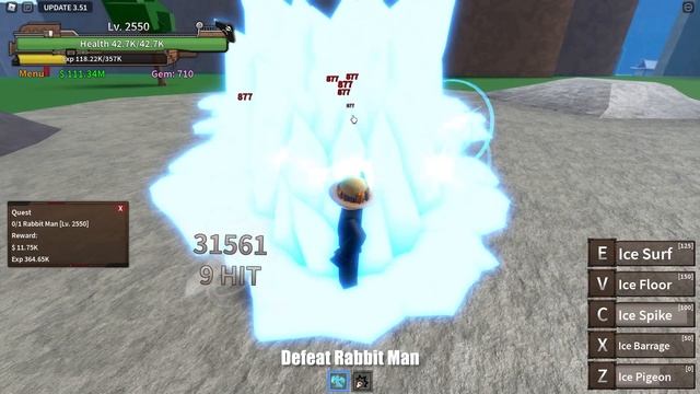 Noob Uses Ice Fruit ( Awakened Ice ) I Reached Level Max In King Legacy смотреть онлайн