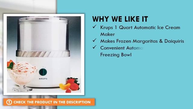 Krups La Glaciere 1-Quart Automatic Ice Cream Maker Review - Best Ice Cream Maker on The Market смотреть онлайн