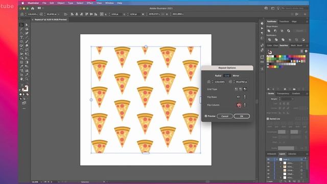 Бесшовный паттерн в иллюстраторе. Обновление Adobe Illustrator. (повторение или Repeat)