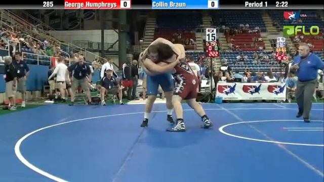 Cadet 285 - George Humphreys (Georgia) vs. Collin Braun (Missouri) смотреть онлайн
