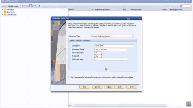 SAP Beginner Tutorial: How to add an SAP System Connection in SAP GUI Logon Pad ? смотреть онлайн