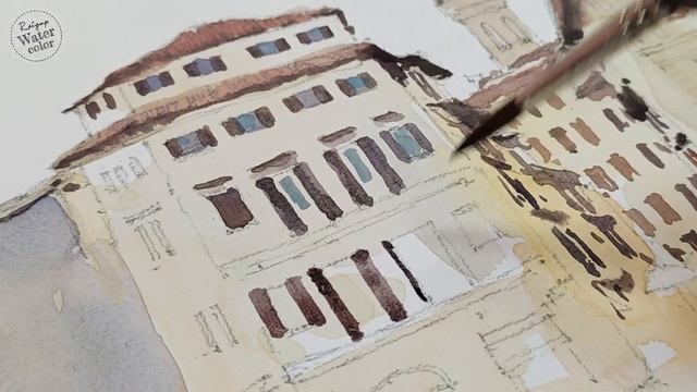 Piazza Santa Croce | Florence Italy | Watercolor Painting смотреть онлайн