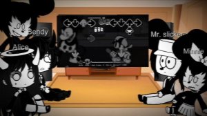 Bendy, Alice, Minnie, Mr. Slickers, mouse.avi react to Wednesdays Infidelity (MY MOST VIEWED VIDEO)