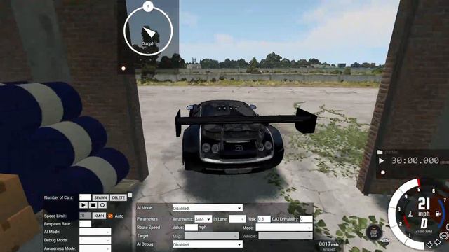Bugatti Veyron mod review in BeamNG.Drive смотреть онлайн