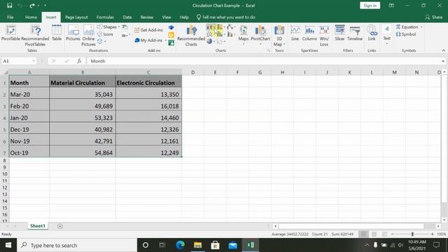 Microsoft Excel 2019 Working with Charts смотреть онлайн